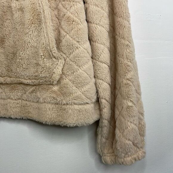 No Boundaries Faux Fur Pullover Sweatshirt Long Sleeve 1/2 zipper XXL - Picture 7 of 13